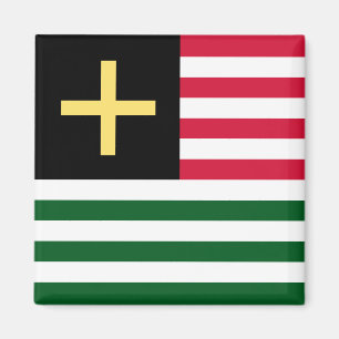 Imán Wales Magnet - Cross & Stripes