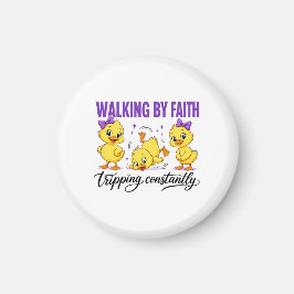 Imán Walking By Faith Ducks Magnet 