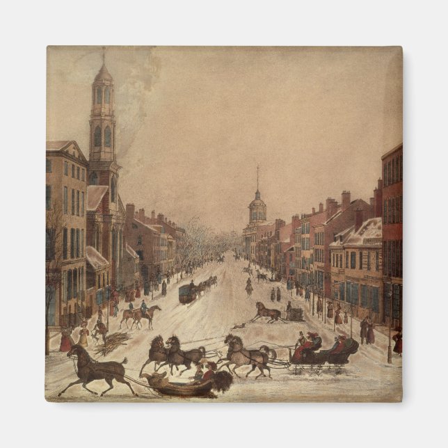 Imán Wall Street en invierno (Frente)