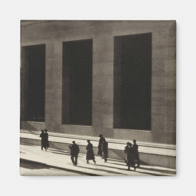 Imán Wall Street (por Paul Strand, 1915) (Frente)