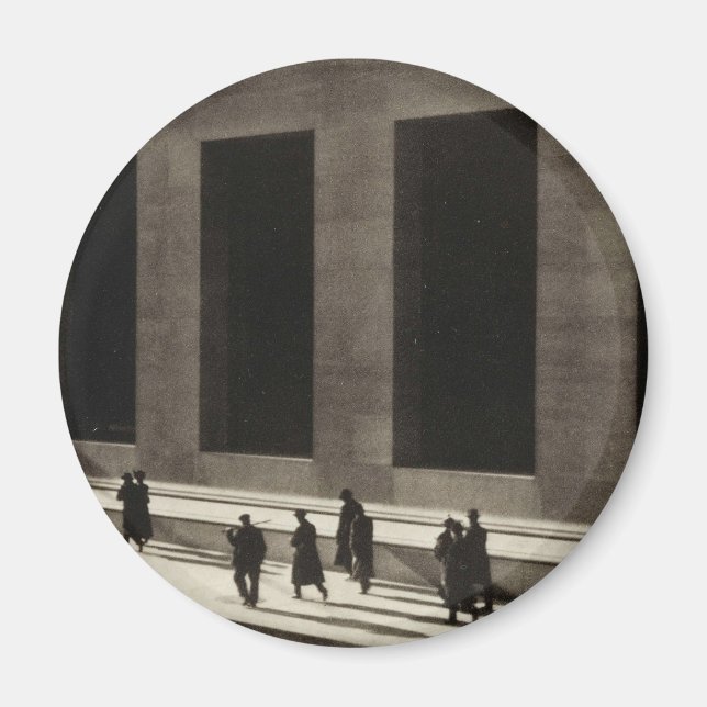 Imán Wall Street (por Paul Strand, 1915) (Frente)