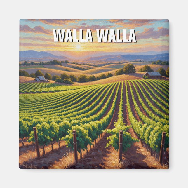Imán Walla Walla Washington Travel (Frente)