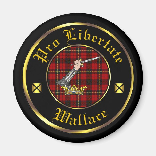 Imán Wallace Clan & Tartan Magnet (Frente)