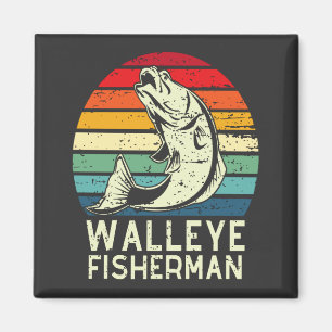 Imán walleye fishman cool walleye fish design Squa