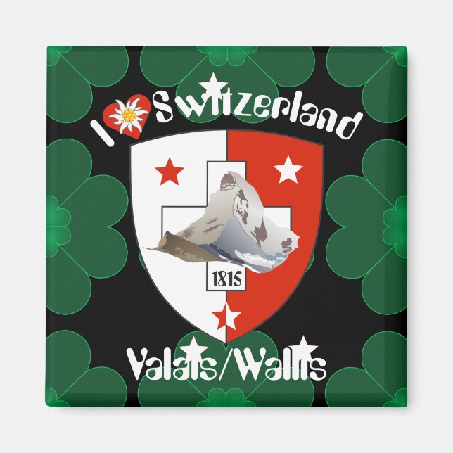 Imán Wallis Valais Schweiz Suisse Magnete (Frente)