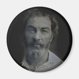 Imán Walt Whitman Mano-Teñió el retrato, edad 35