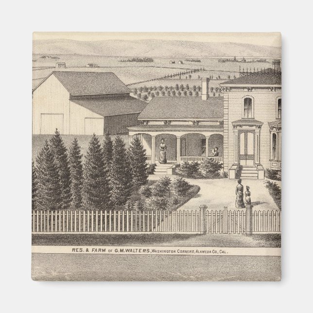 Imán Walters, residencias Crowell, granja (Frente)