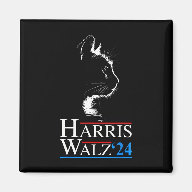 Imán Waltz 2024 Cat Election Kamala Harris Tim Walz 202 (Frente)