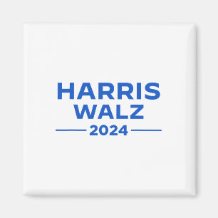 Imán Walz 2024 Presidente Bandera Americana Kamala Harr