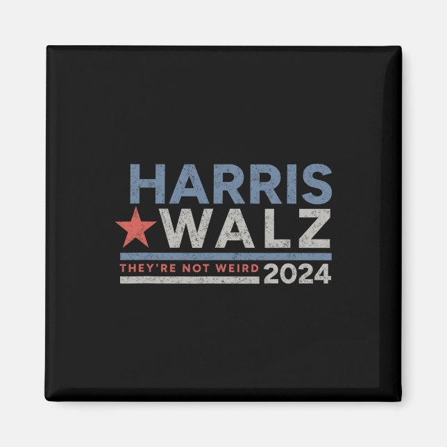 Imán WAlzheimer 2024 Kamala Harris Tim W Not Weird (Frente)