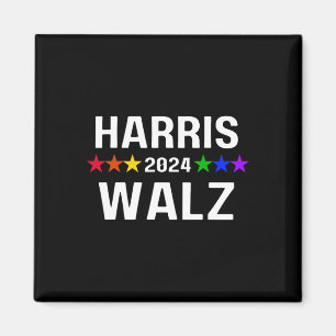 Imán WAlzheimer 2024 Orgullo gay lgbtq Arcoiris Kamala