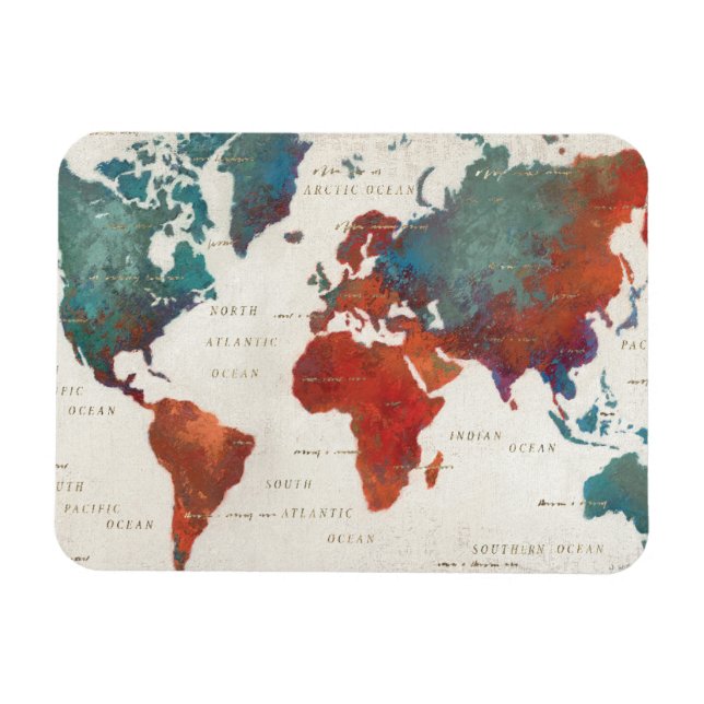 Imán Wander A Menudo, Wander Siempre Mapa Con Cita (Horizontal)