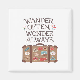 Imán Wander A Menudo, Wonder Always Travel Cita