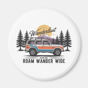 Imán Wanderlust Camper - Roam y Roam Wander Wide
