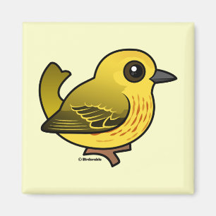 Imán Warbler amarillo