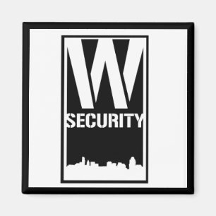 Imán Ward Security Square Magnet