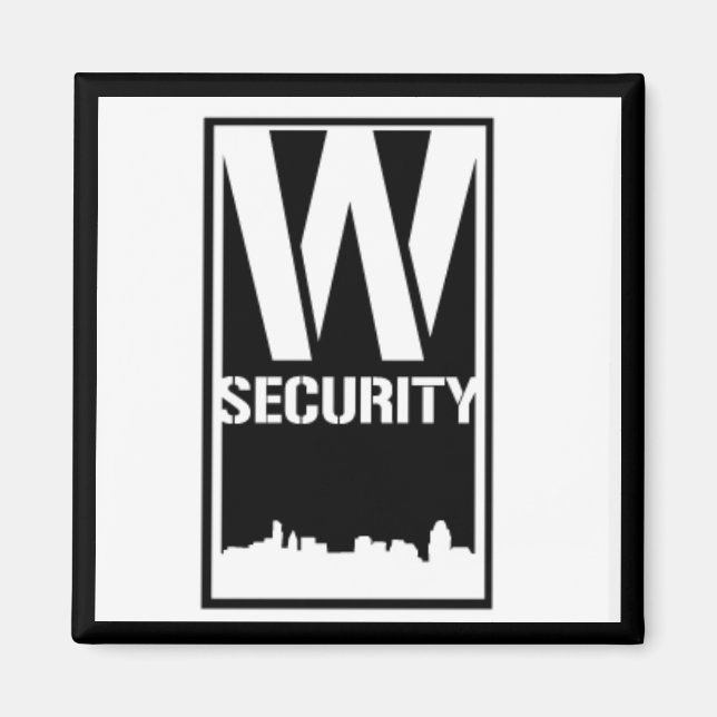 Imán Ward Security Square Magnet (Frente)