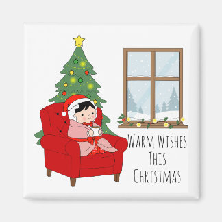 Imán Warm Wishes This Christmas – magnet