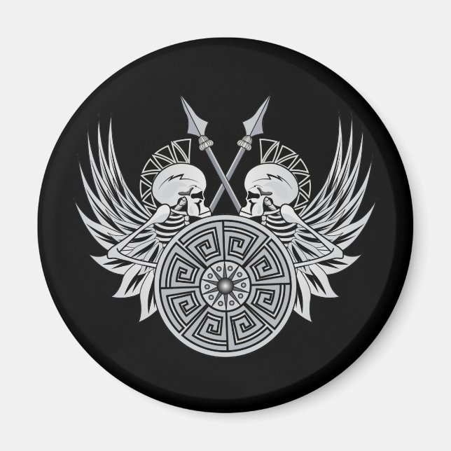 Imán Warrior Skulls (Frente)