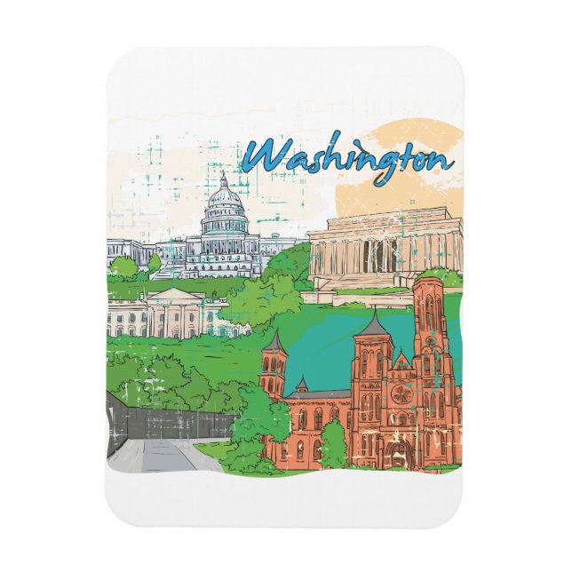 Imán Washington DC (Vertical)