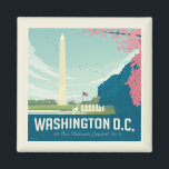 Imán Washington DC | Capital de nuestra nación<br><div class="desc">Anderson Design Group es una firma de diseño y ilustracion galardonada en Nashville,  Tennessee. El fundador Joel Anderson dirige un equipo de artistas talentosos para crear arte poster original que se parece a las estampas publicitarias tradicionales de los años 20 a los 60.</div>