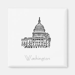 Imán Washington DC USA Capitol Magnet