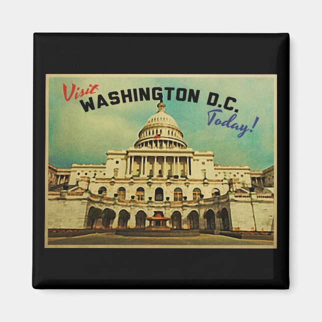 Imán Washington DC Vintage (Frente)