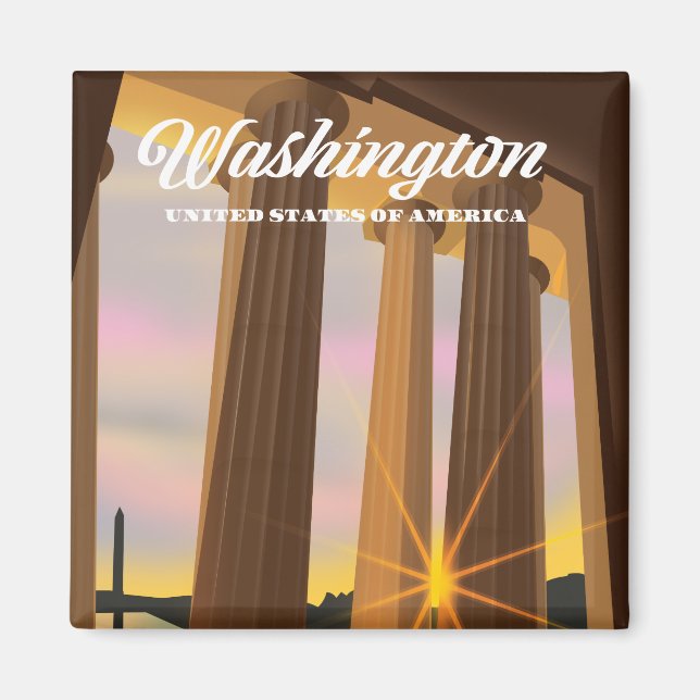 Imán Washington Estados Unidos de América (Frente)