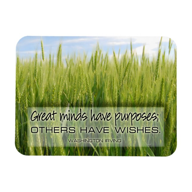 Imán Washington Irving Cita Inspiradora "Minds Flex" (Horizontal)