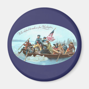 Imán Washington que cruza el Delaware