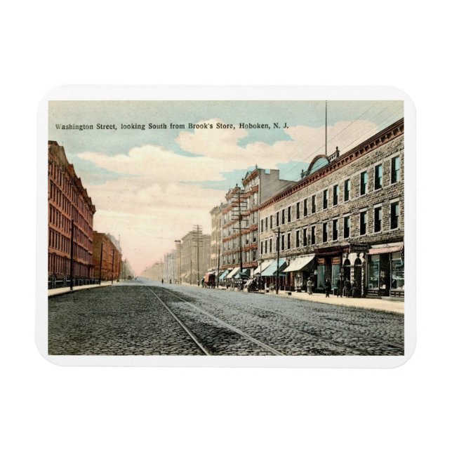Imán Washington St., Hoboken, New Jersey Vintage (Horizontal)