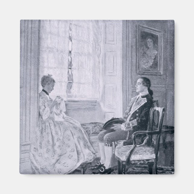 Imán Washington y Mary Philipse (Frente)