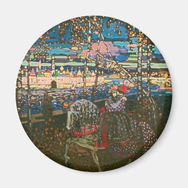 Imán Wassily Kandinsky La Pareja Montada Arte Ruso (Frente)