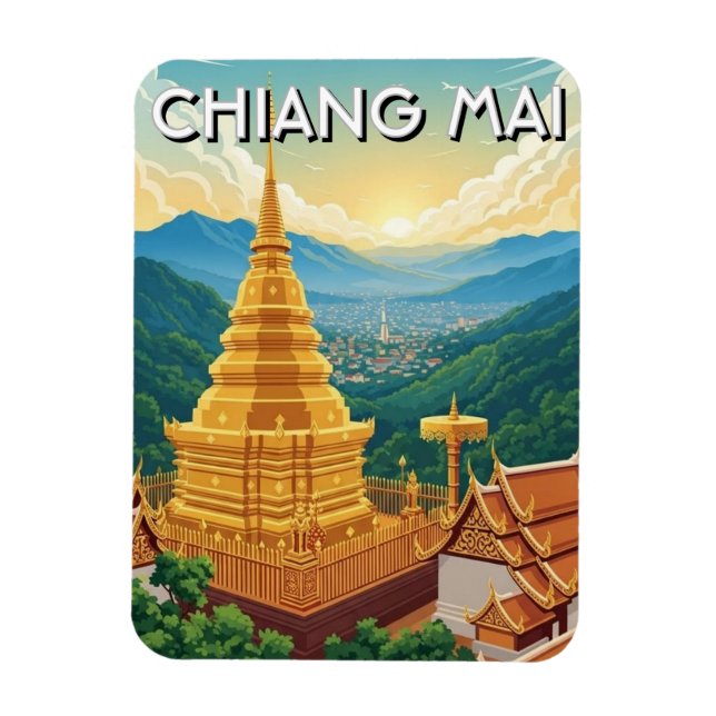 Imán Wat Phrathat Doi Suthep Chiang Mai Tailandia (Vertical)