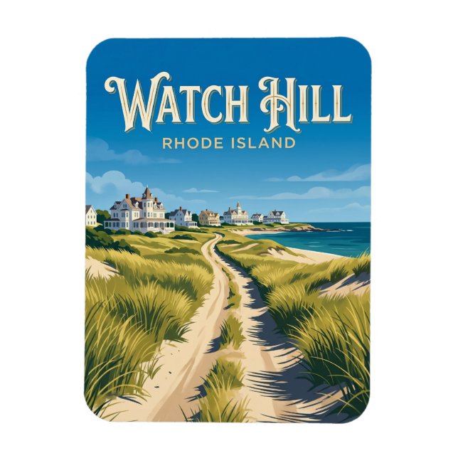 Imán Watch Hill Rhode Island (Vertical)