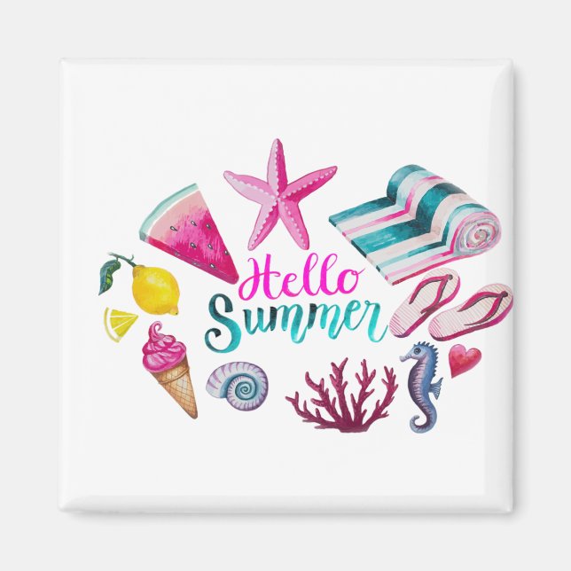 Imán water colour (Frente)