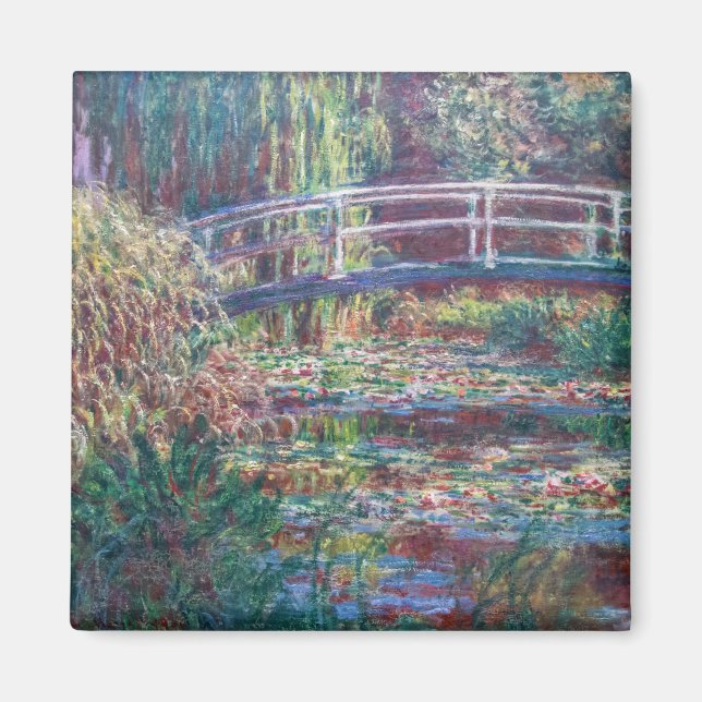 Imán Water Lily Pond (Rosa Harmonie), Monet (Frente)