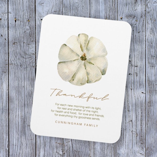 Imán Watercolor Calabaza otoñal Acción de Gracias (Subido por el creador)