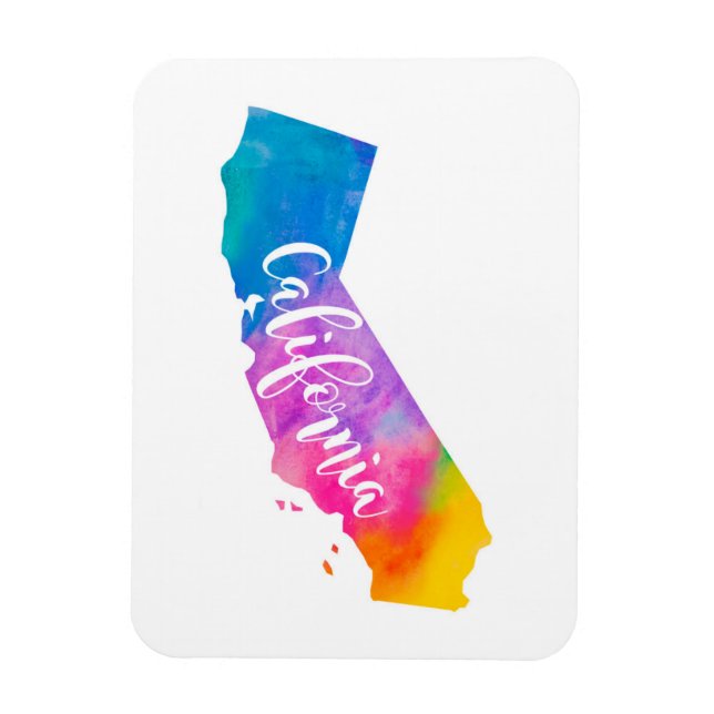 Imán Watercolor California (Vertical)