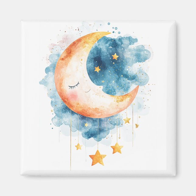 Imán Watercolor de los sueños celestes (Frente)