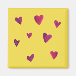 Imán Watercolor Heart Melody Magnet