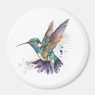 Imán Watercolor Hummingbird Magnet