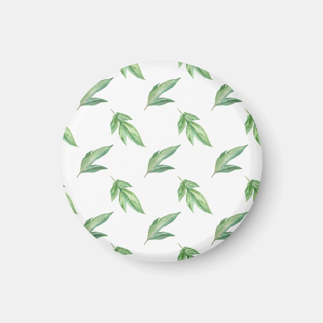 Imán watercolor leaves (Frente)