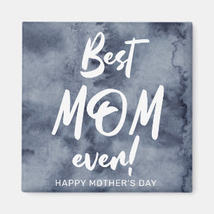Imán watercolor splash best mom ever mother's day magne