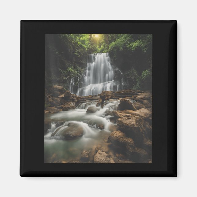 Imán Waterfall Style Life_ Pastel Falls And Nature Call (Frente)