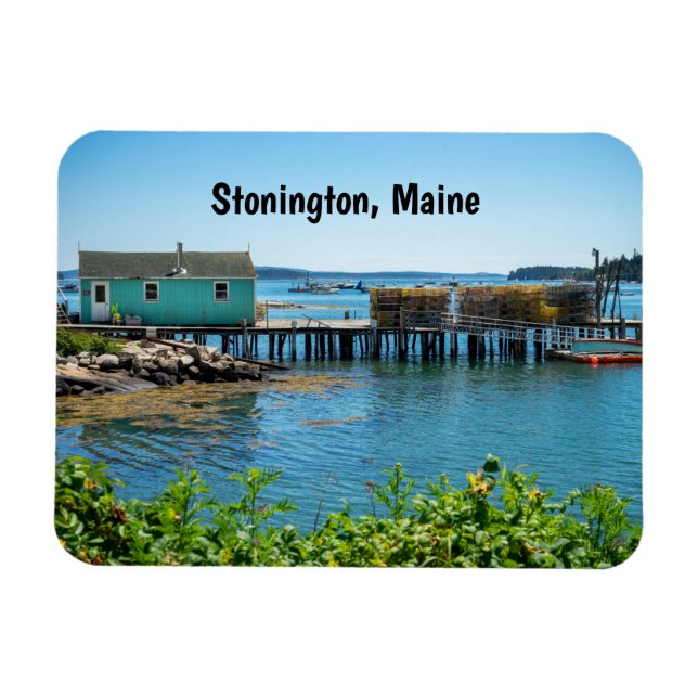 Imán Waterfront en Stonington, Maine (Horizontal)