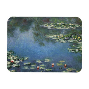 Imán Waterlilies de Claude Monet, flores del vintage
