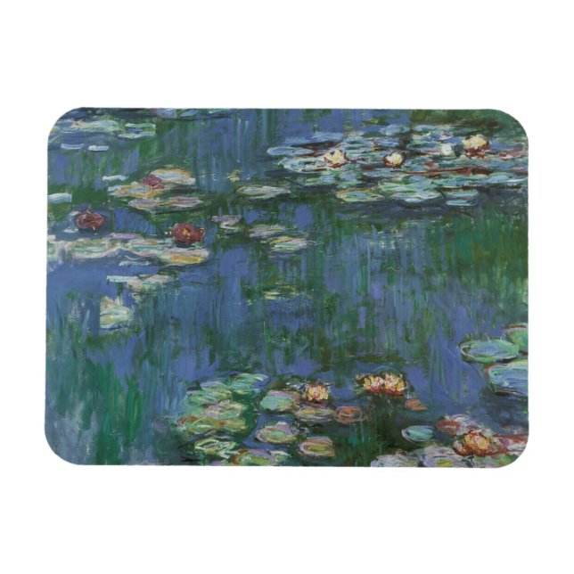 Imán Waterlilies por Claude Monet, Flores de época (Horizontal)