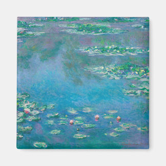 Imán Waterlilies por la pintura Bella Artes de Claude M