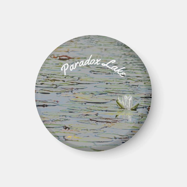 Imán Waterlily Pond Lake Flower I Magnet (Frente)
